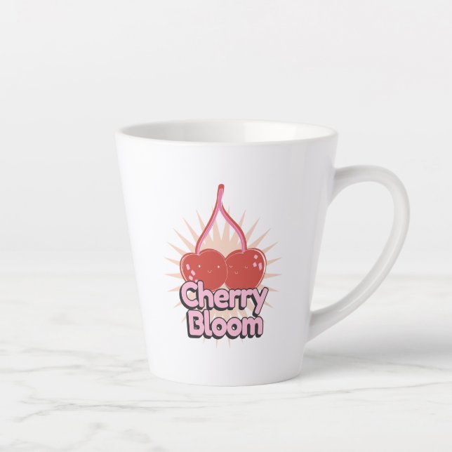 Tasse Latte Cherry Bloom (Droite)