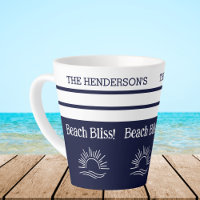 Chic Navy Blue Stripes Nautical Beach House
