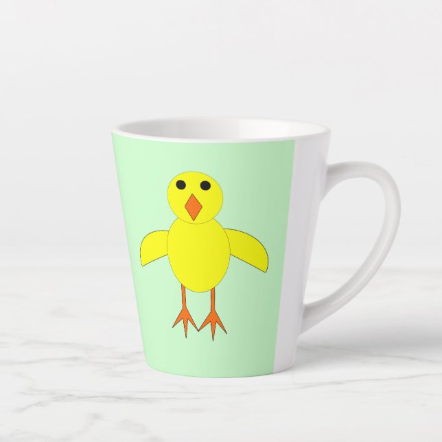 Tasse Latte Chick Pâques mignon (Droite)