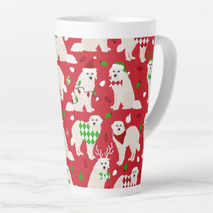 Tasse Latte Chiens de Noël des Grands Pyrénées