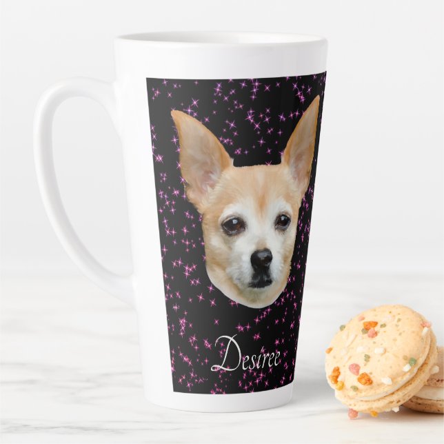 Tasse Latte Chihuahua Chien Cute Conception Élégante de Partie (En situation)