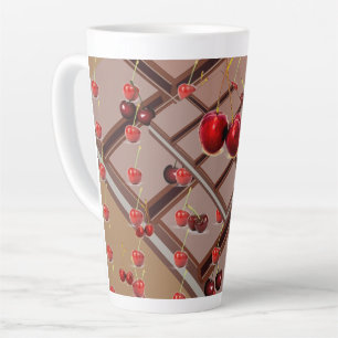 Tasse Latte Chocolat aux cerises Brown