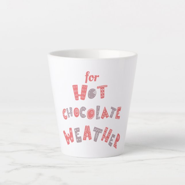 Tasse Latte Chocolat chaud hiver (Devant)