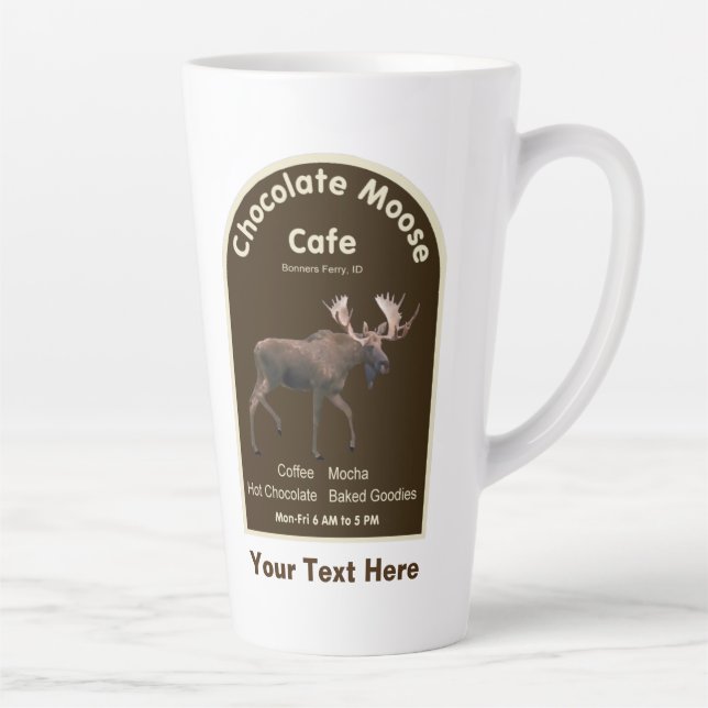Tasse Latte Chocolat Moose Café (Droite)
