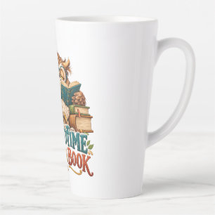 Tasse Latte Chouette liseuse endormie – Humour pour amoureux d