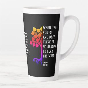 Tasse Latte Chrétien QUAND LES RACINES SONT PROFONDES Proverbe
