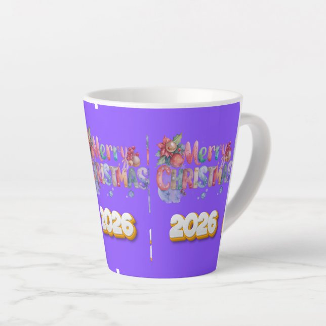 Tasse Latte Christmas Cheer (Angle droit)