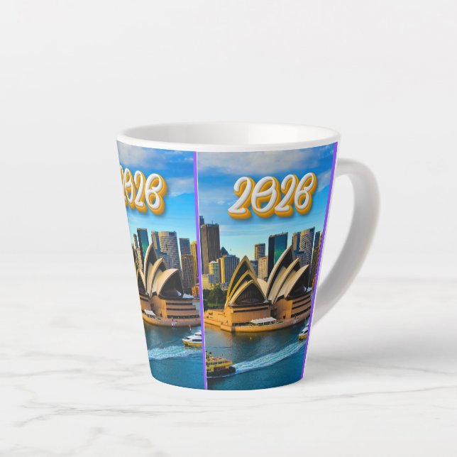 Tasse Latte Christmas Cheer (Angle droit)