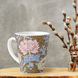 Tasse Latte Chrysanthemum rose Floral William Morris