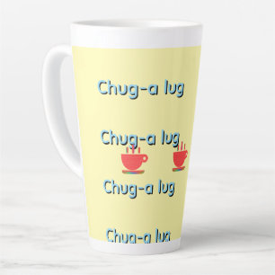 Tasse Latte Chug A Lug Jaune