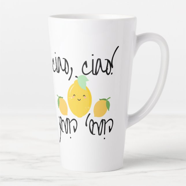 Tasse Latte Ciao, Ciao ! (avec citrons (limoni)) (Droite)