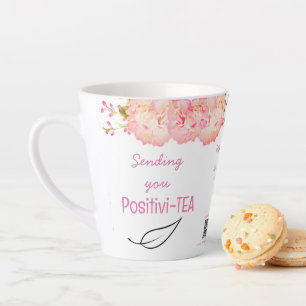 Tasse Latte Citation de la Coupe de Thé Positivi-TEA   Boutiqu