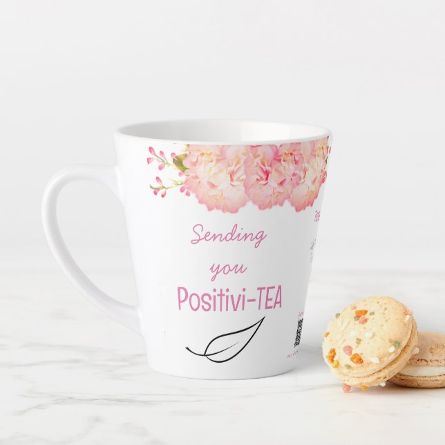 Tasse Latte Citation de la Coupe de Thé Positivi-TEA | Boutiqu (En situation)