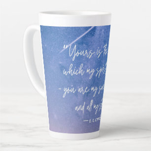 Tasse Latte Citation de Stars romantiques Cummings
