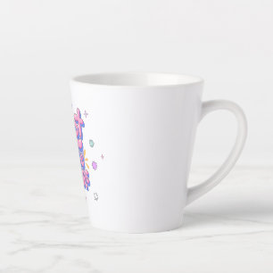 Tasse Latte Citation Lettre Bulle Colorée