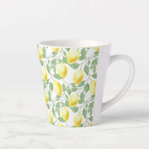 Tasse Latte Citrons et latte Feuille