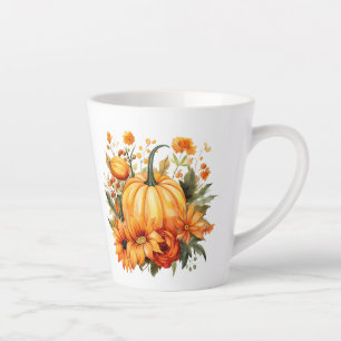 Tasse Latte Citrouille d'automne