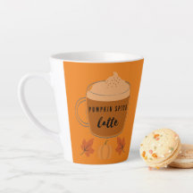 Citrouille Spice Latte automne Feuilles et Citroui