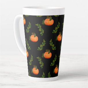Tasse Latte Citrouilles d'Halloween