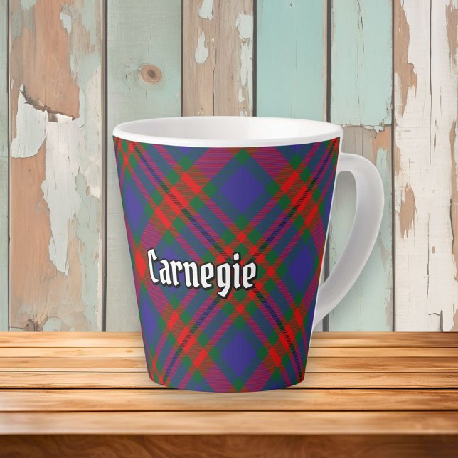 Tasse Latte Clan Carnegie Tartan (Créateur téléchargé)