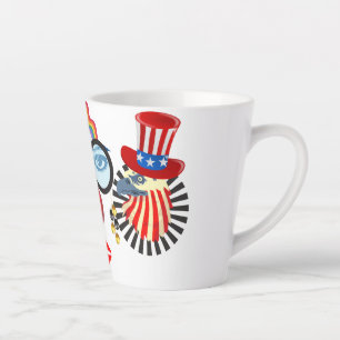 Tasse Latte Clown coloré