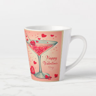 Tasse Latte Cocktail Valentine Martini du milieu du siècle