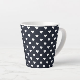 Tasse Latte Coeur blanc contrepartie ses coeurs