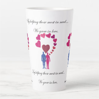 Tasse Latte Coeurs de croissance spéciaux avec la boue de latt