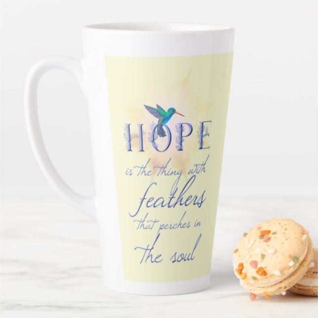 Tasse Latte Colibri Hope (En situation)