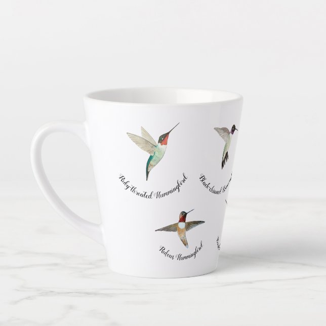 Tasse Latte Colibri nord-américain (Gauche)