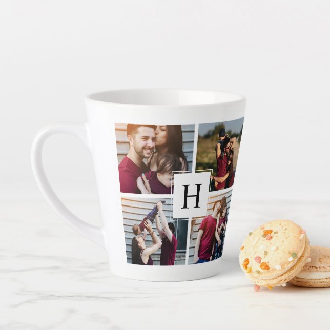 Tasse Latte Collage 5 photos moderne (En situation)