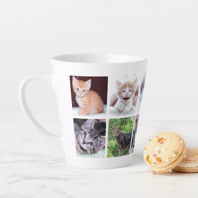 Tasse Latte Collage photo pour animaux de compagnie (En situation)