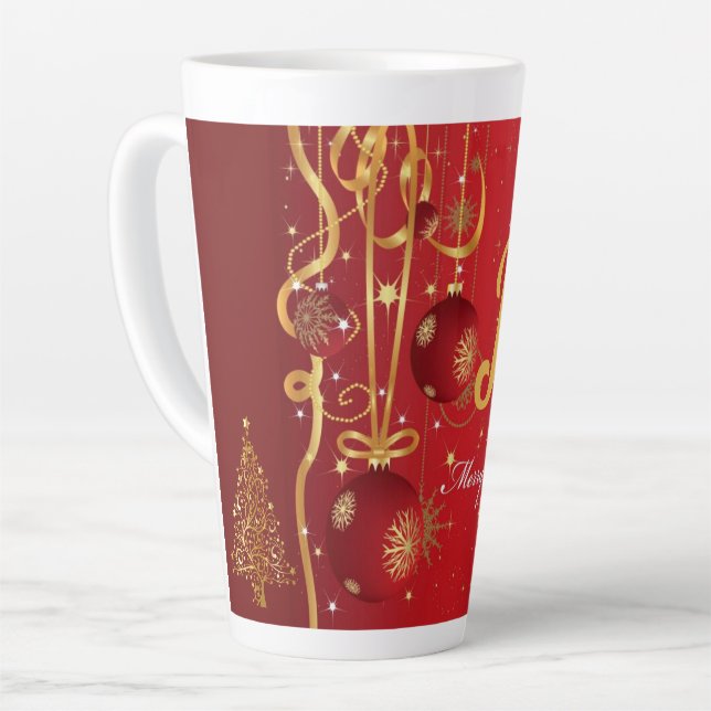 Tasse Latte Collection de Noël Suzanne Elizabeth (Angle gauche)