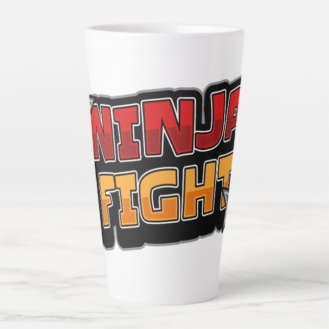 TASSE LATTE COMBAT DE NINJA (Devant)