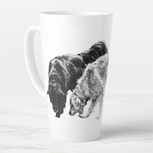 Tasse Latte Compagnons d'automne dans l'ombre (Angle gauche)