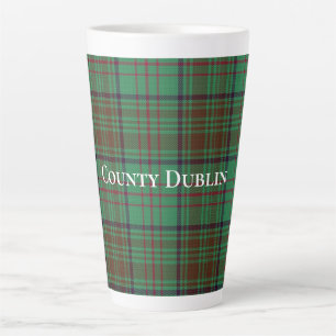 Tasse Latte Comté d'Irlande Dublin Tartan
