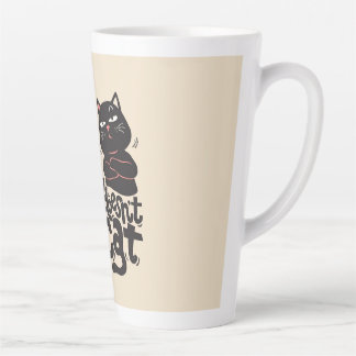 Tasse Latte Conception amusante de devis Amoureux des chats