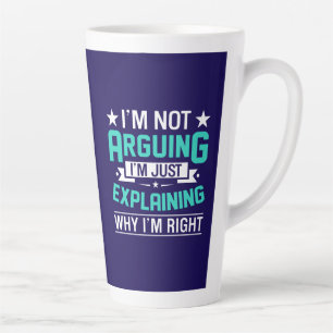 Tasse Latte Conception de citation drôle et sarcastique