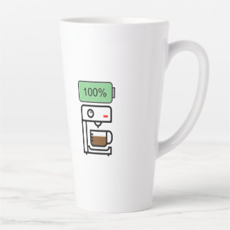 Tasse Latte Conception de dépendance au café