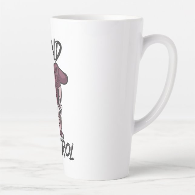 Tasse Latte Conception de jeux de contrôle mental (Droite)