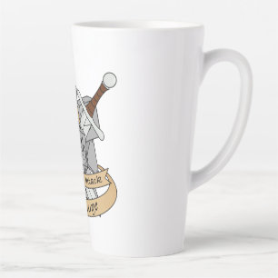 Tasse Latte Conception des dés de combat