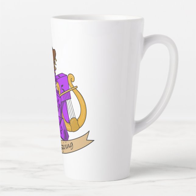 Tasse Latte Conception des dés de série (Droite)