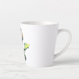 Tasse Latte Conception magique du dragon d'Halloween