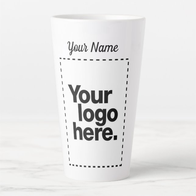 Tasse Latte Concevez votre propre (Devant)