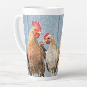 Tasse Latte Coq poules poules