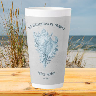 Tasse Latte Coque conique bleu