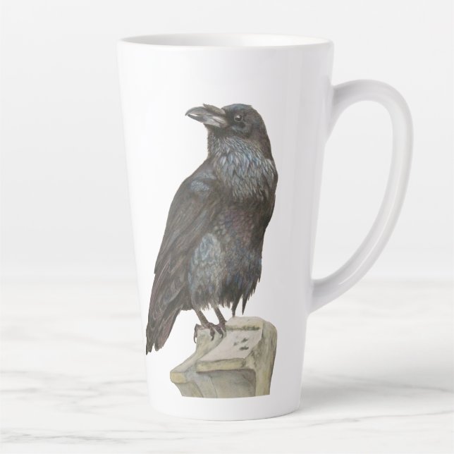 Tasse Latte Corbeau (Droite)