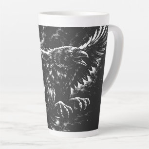 Tasse Latte Corbeau gothique – par BurnsInHell
