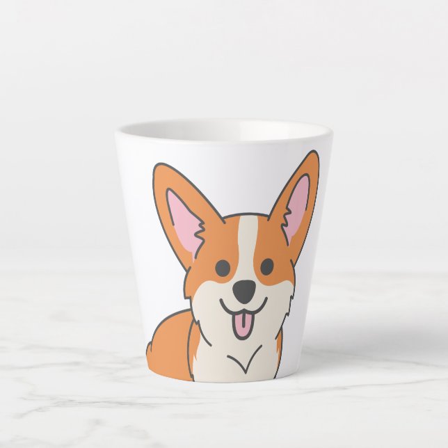 Tasse Latte Corgi (Devant)