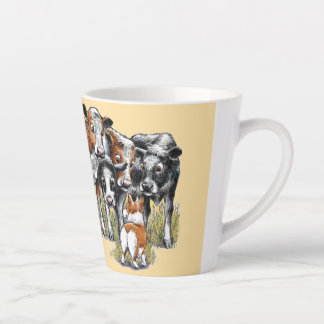 Tasse Latte Corgi et vaches